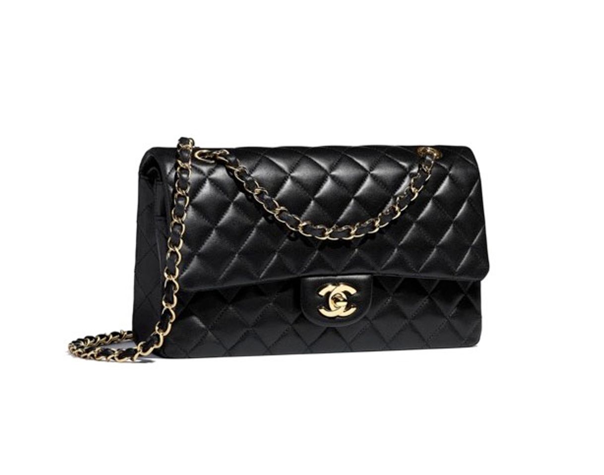 Moda Lambskin Gold-Tone Metal Black Classic Handbag | CHANEL