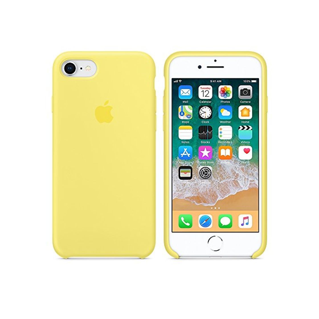 Social Funda para iPhone 7/8 Carcasa Silicona Suave Colores del Caramelo con Superfino