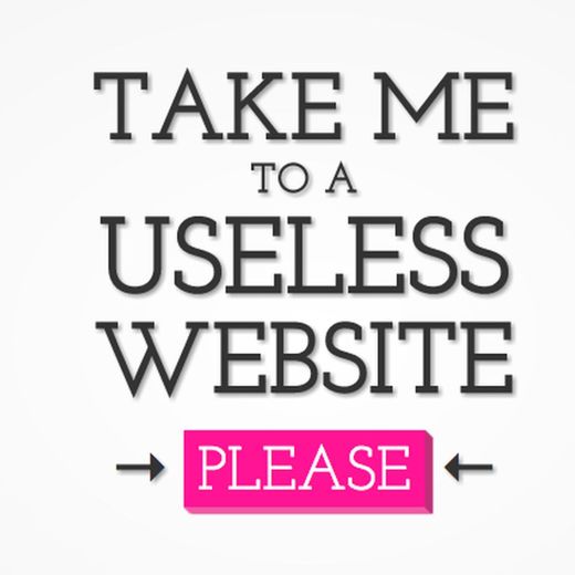 The useless web 