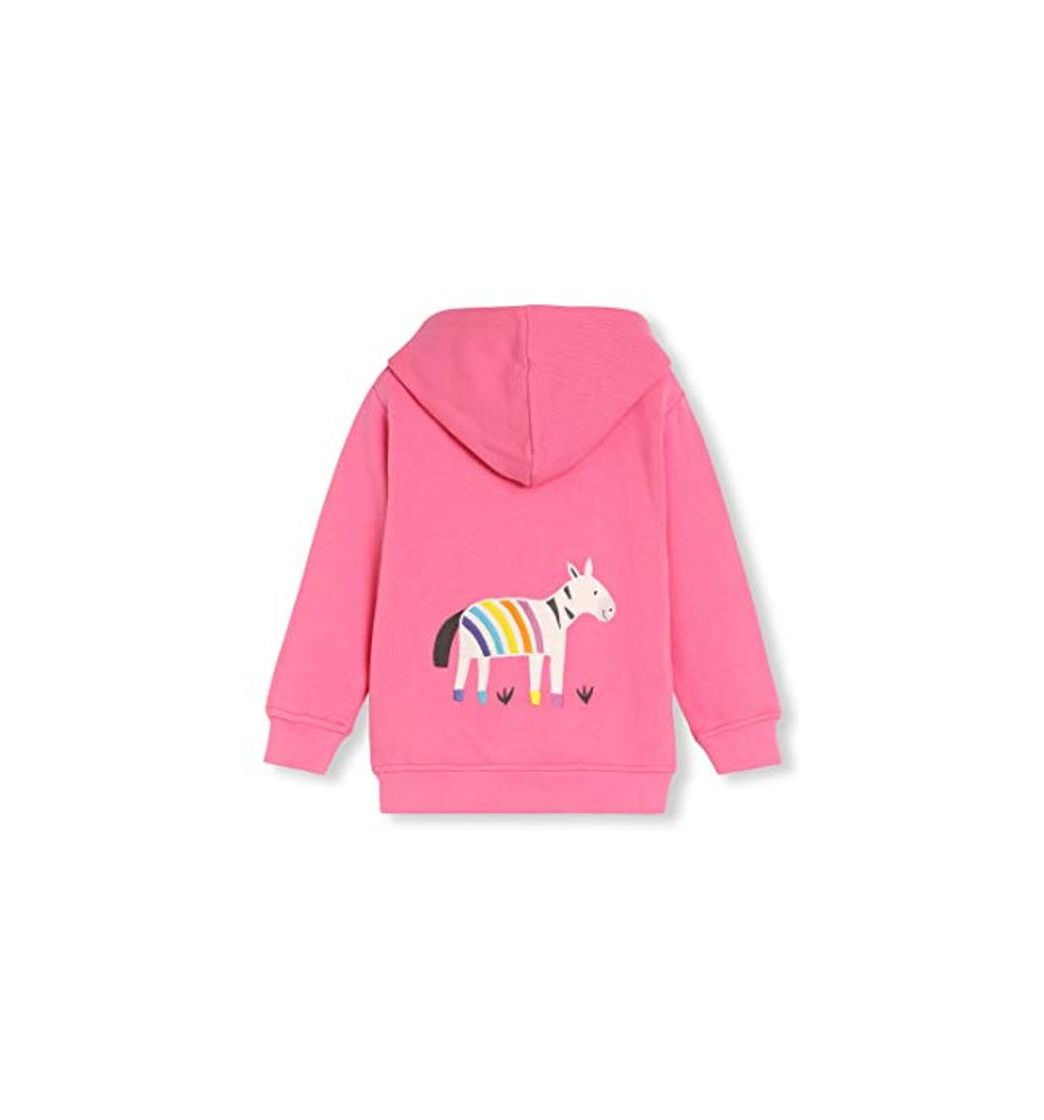 Fashion Algodón orgánico - Aplique Animal - Bebé Niña Niños pequeños - Sudadera