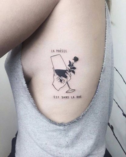 Poetry Tattoo Clever Interesting French