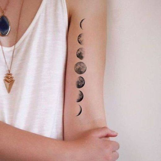 Tattoo moon phases