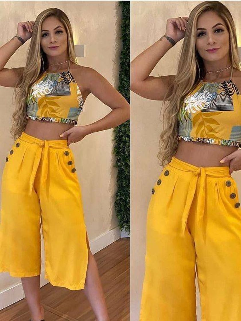 Moda Look com calça Pantalona