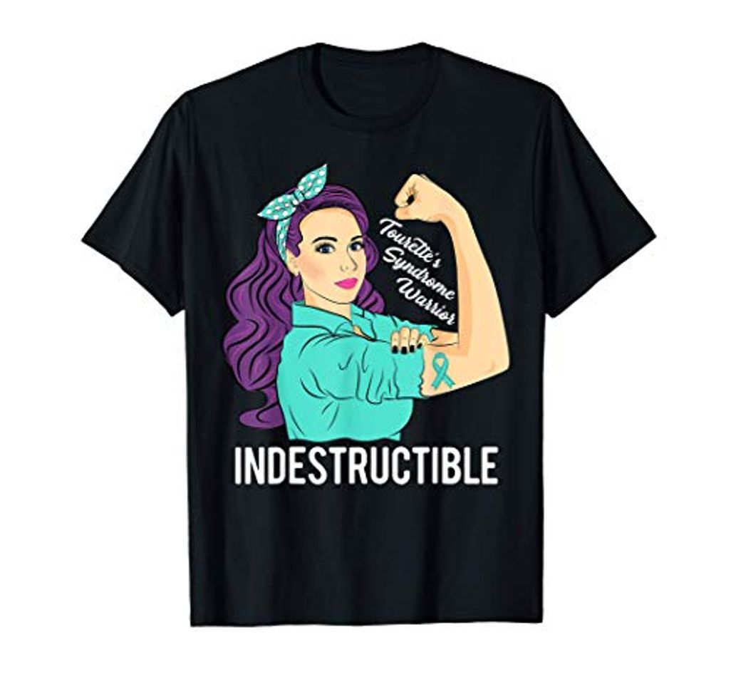 Social Síndrome De Tourette Conciencia Warrior Indestructible Camiseta