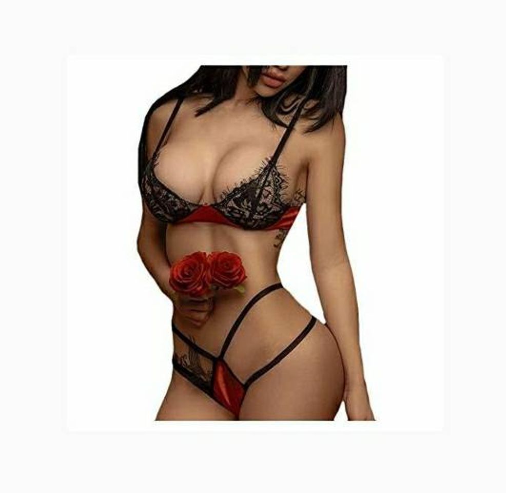 Social QinMMROPA Mujer lencería Conjuntos Encaje Erotica