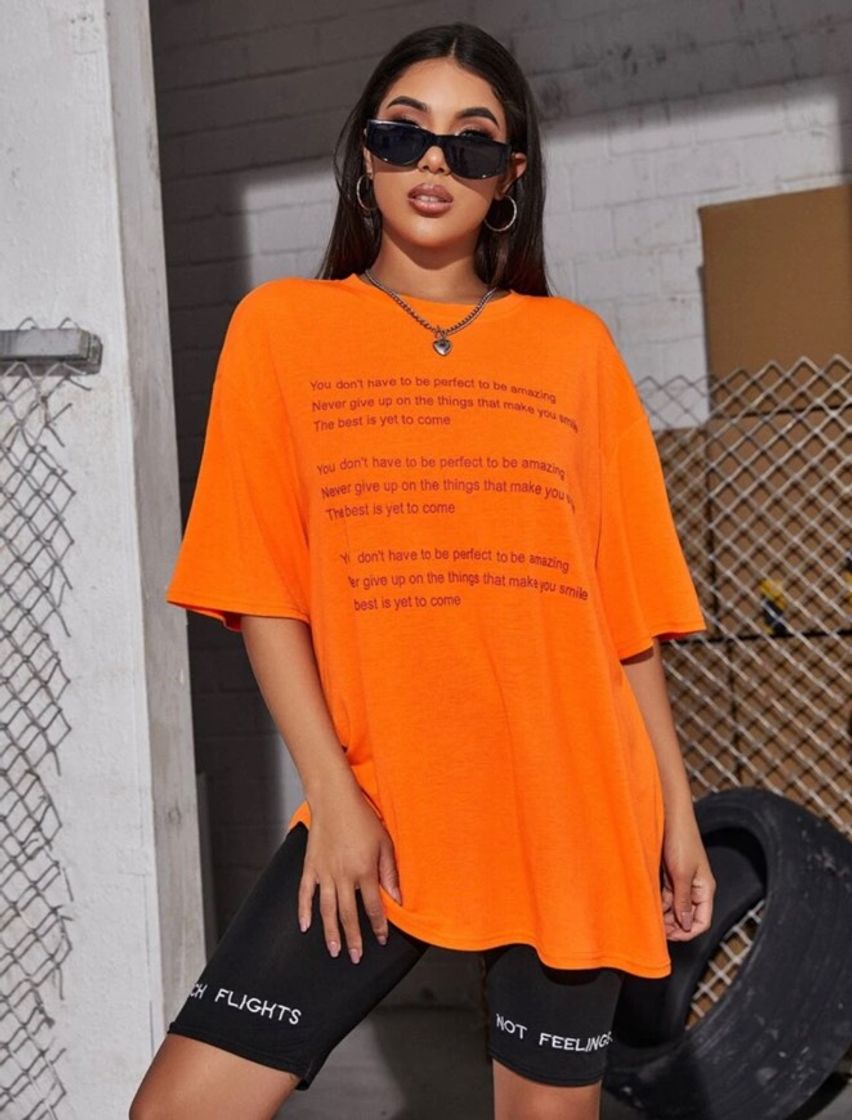 Fashion Camiseta Naranja