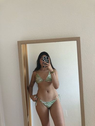 Bikini cebra verde