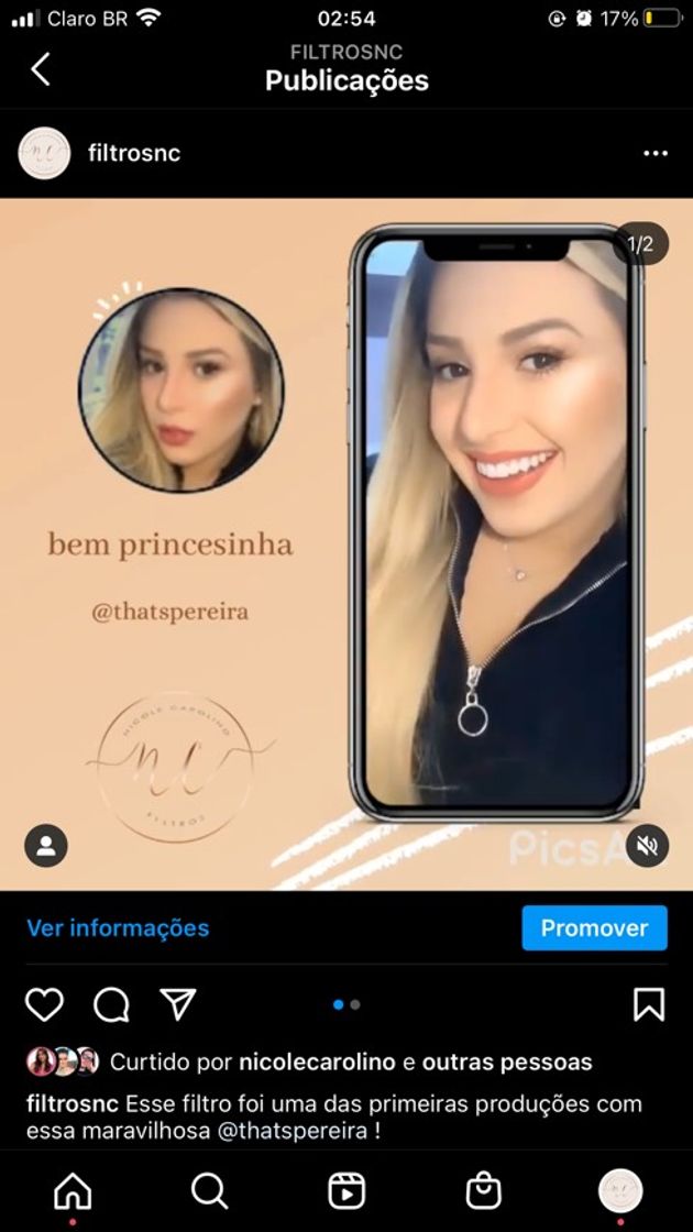 Fashion FILTRO BEM PRINCESINHA