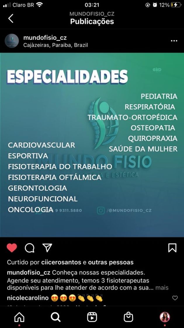 Lugares MUNDO FISIO