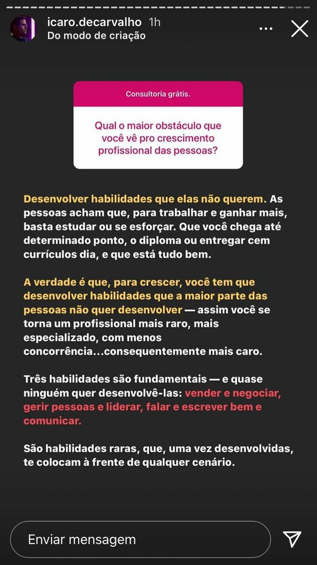 Social Habilidades que não querem. 