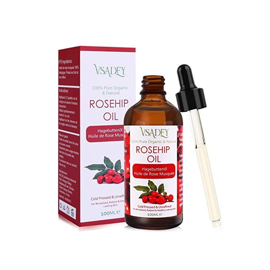 Social VSADEY Aceite de Rosa Mosqueta Orgánico 100ml