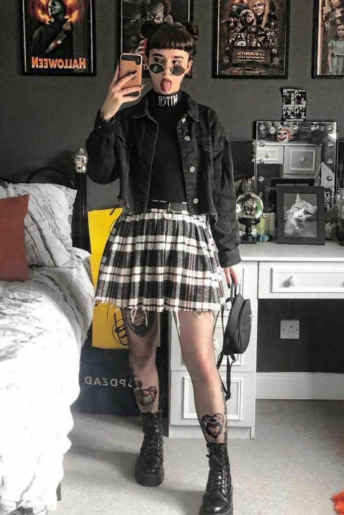 Moda Look Grunge Com Emo 