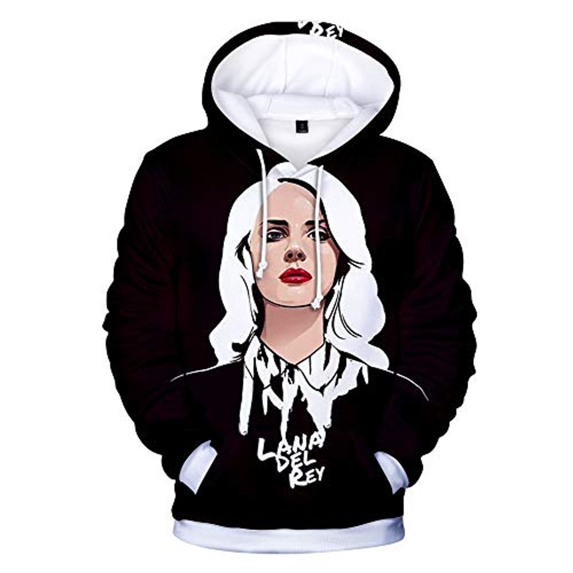 Moda Qmhrjfdm Lana del Rey Pullover Pulóver Sudadera suéter de Abrigo Hombre y Ocasionales de Las Mujeres Tendencia del Estilo Salvaje de la Manera Salvaje Style Deportes Unisex