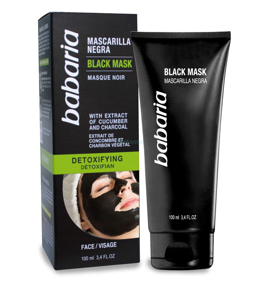 Producto Mascarilla facial negra