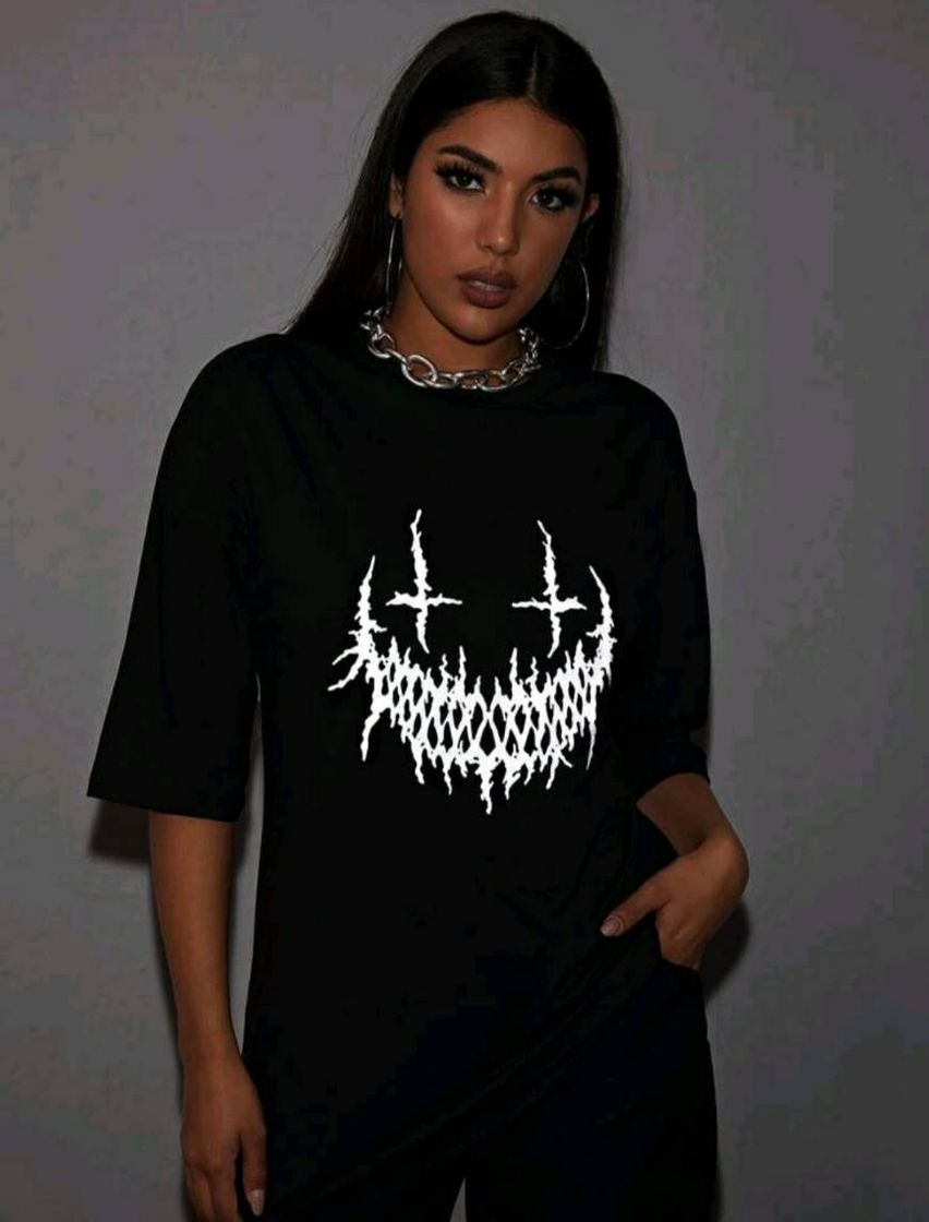 Moda Halloween ocasional Camiseta 