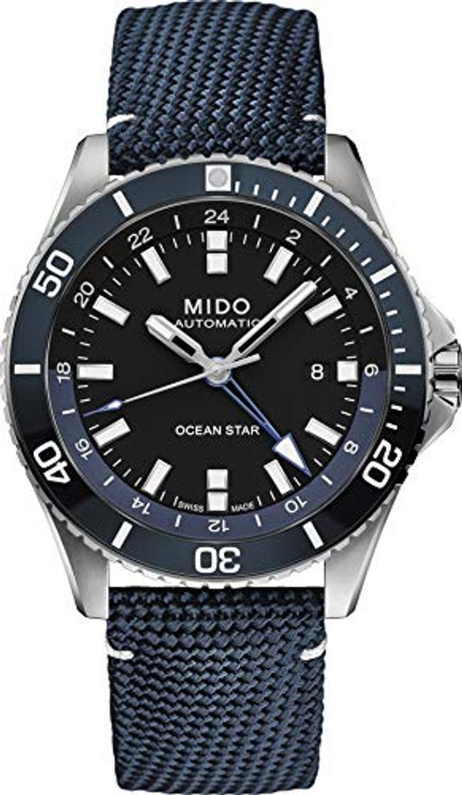Social Mido orologio Ocean Star GMT 44mm Ceramica BLU automatico M026