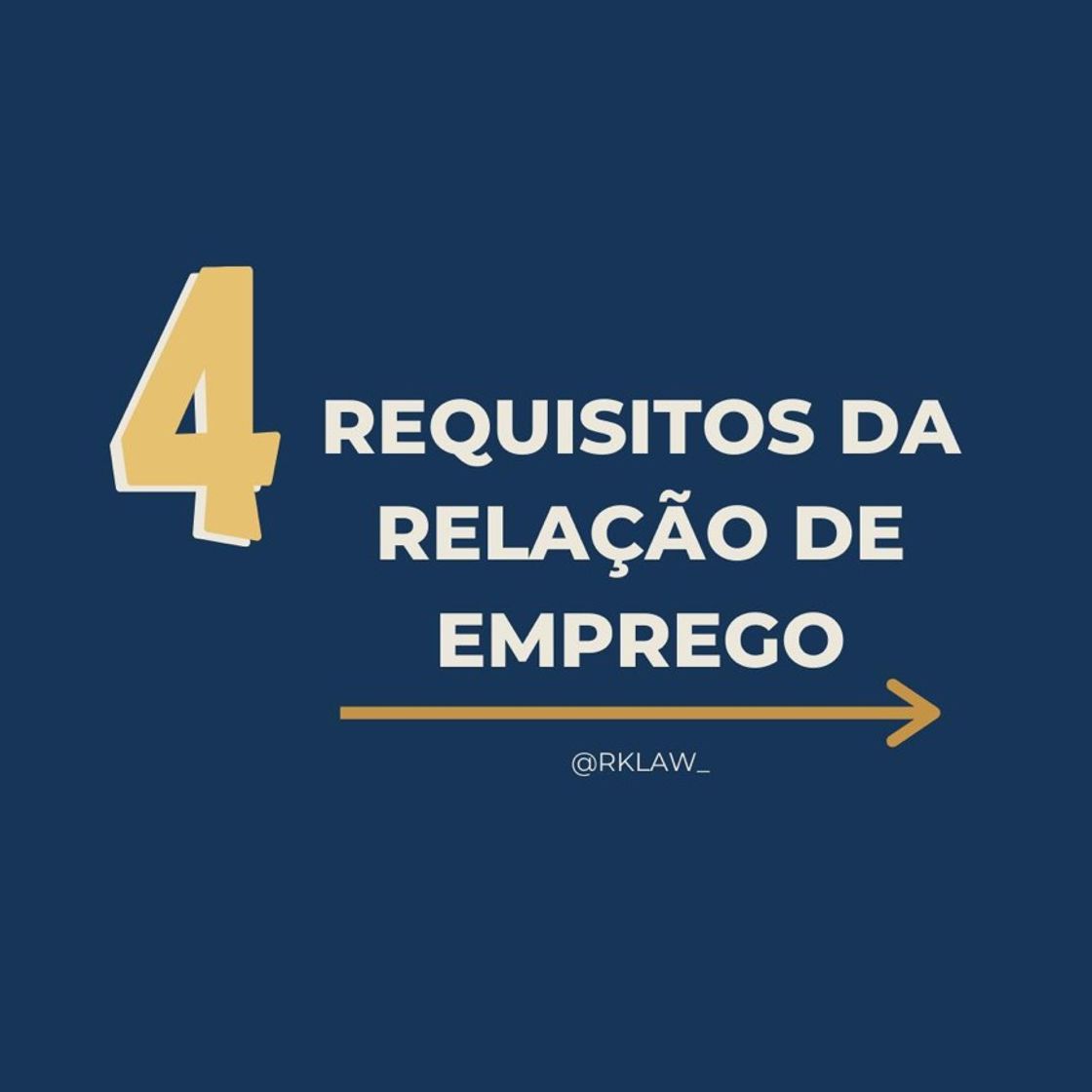 Social 4 requisitos da relação de emprego