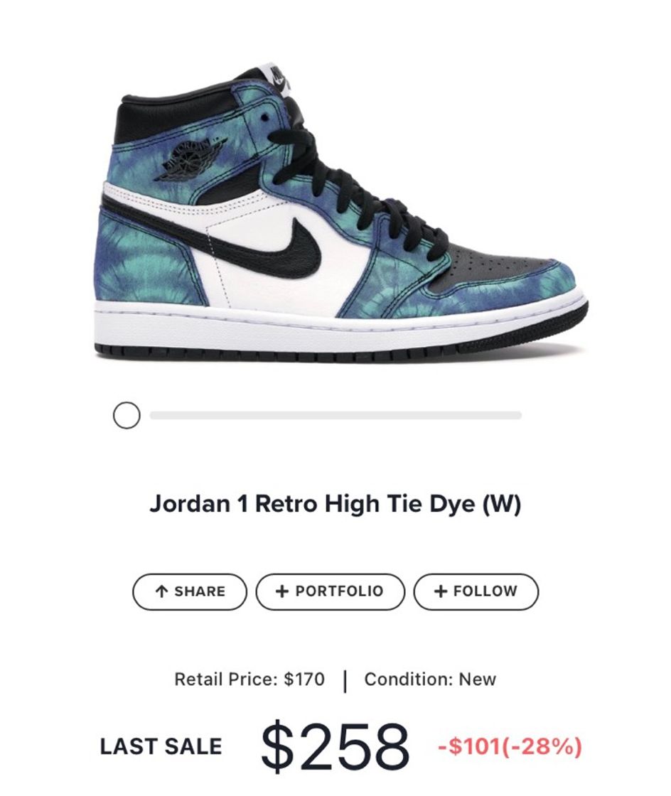 Social Jordan 1 Retro High Tie Dye 