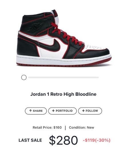 Jordan 1 Retro High Bloodline - 555088-062