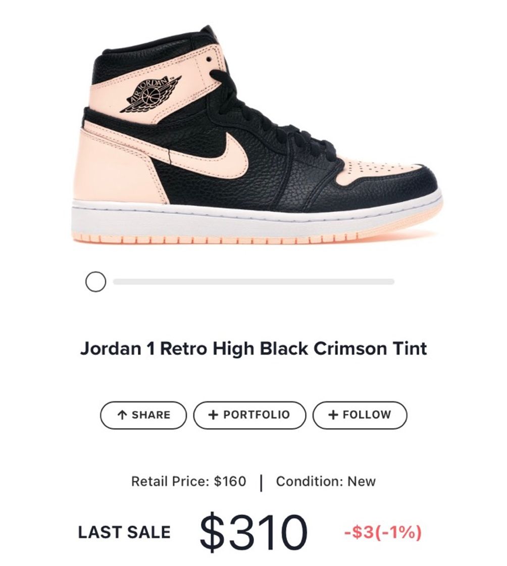 Moda Jordan 1 Retro High Black Crimson Tint