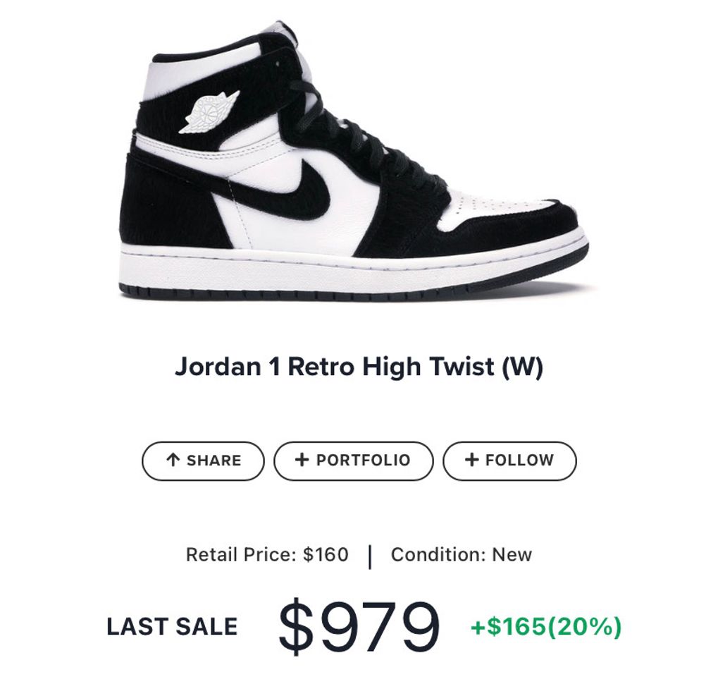 Moda Jordan 1 Retro High Twist