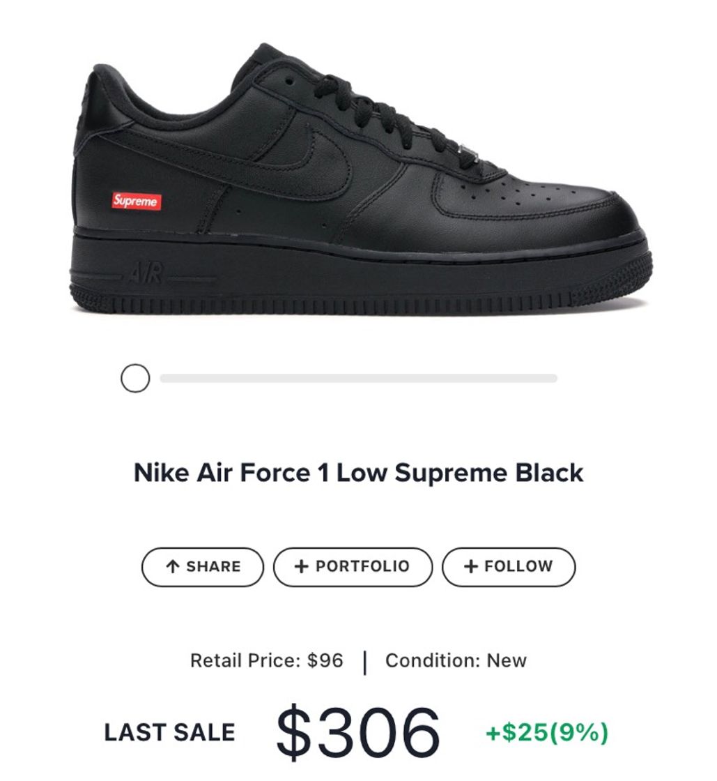 Moda Nike Air Force 1 Low Supreme Black - CU9225-001