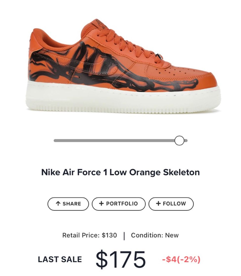 Moda Nike Air Force 1 Low Orange Skeleton
