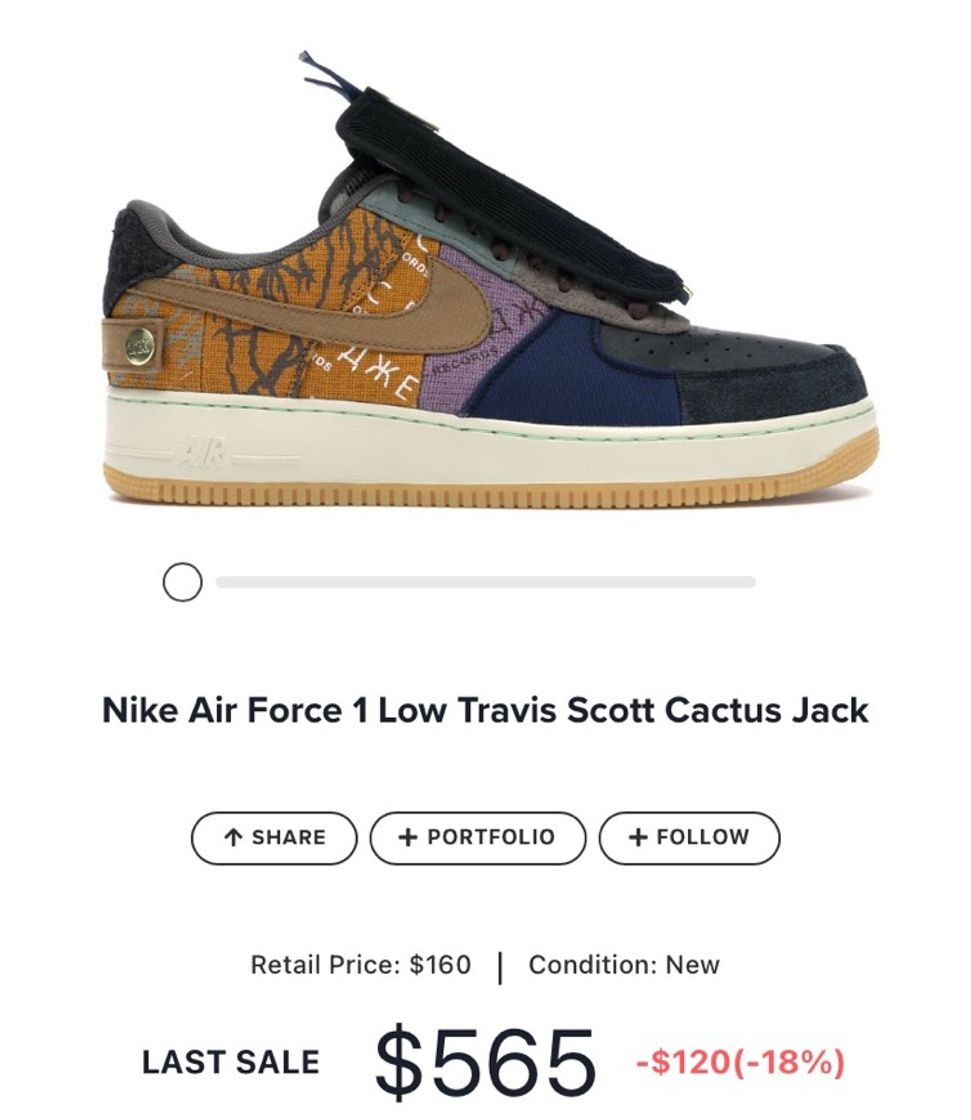 Fashion Nike Air Force 1 Low Travis Scott Cactus Jack - CN2405-900