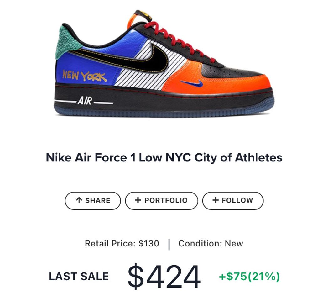 Moda Air Force 1 Low NYC City of Athletes