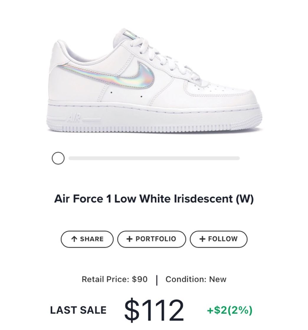 Fashion Air Force 1 Low White Irisdescent 