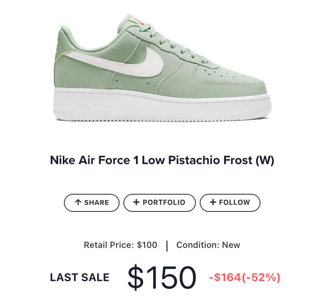 Fashion Nike Air Force 1 Low Pistachio Frost (W)