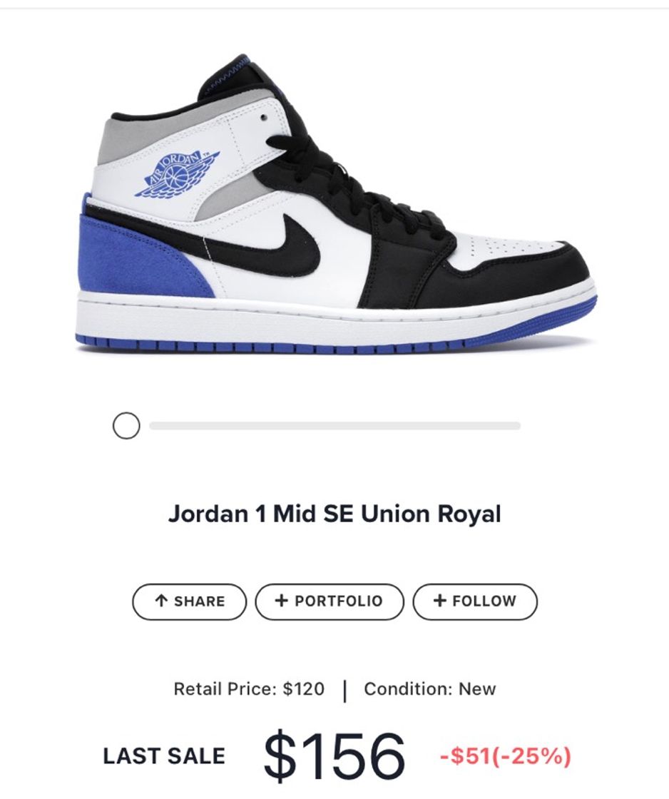 Moda Jordan 1 Mid SE Union Royal