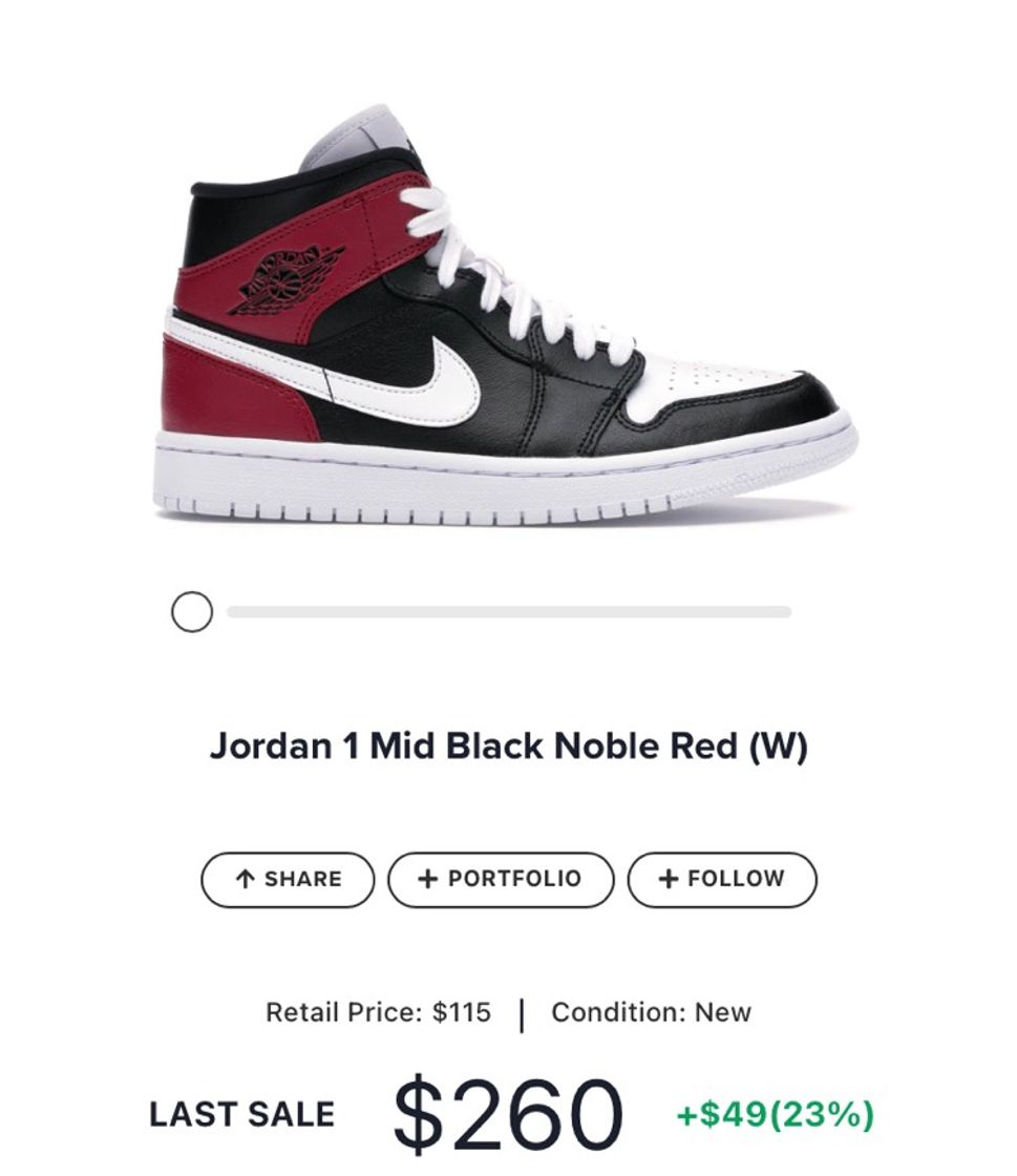 Moda Jordan 1 Mid Black Noble Red (W)