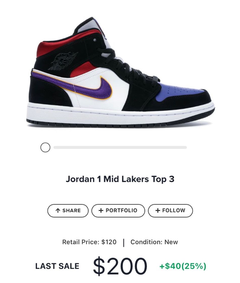 Moda Jordan 1 Mid Lakers Top 3