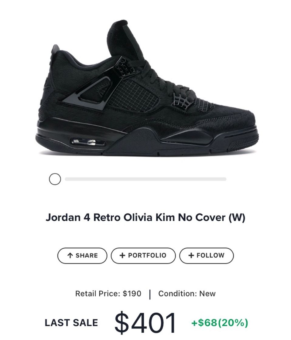 Fashion Jordan 4 Retro Olivia Kim No Cover (W)