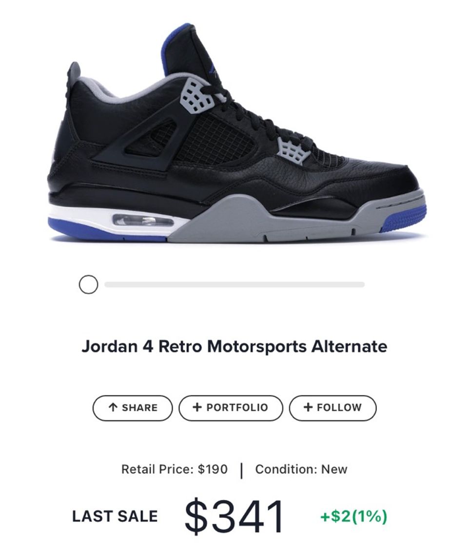 Fashion Jordan 4 Retro Motorsports Alternate