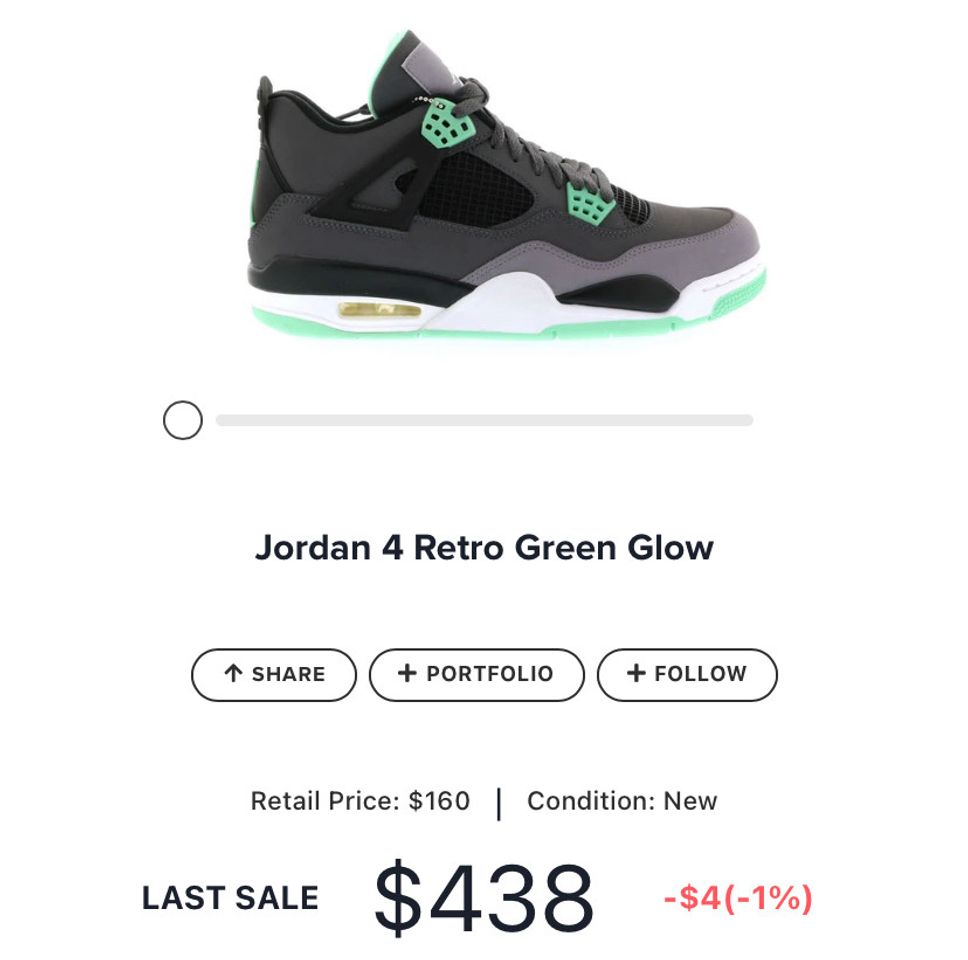 Moda Jordan 4 Retro Green Glow