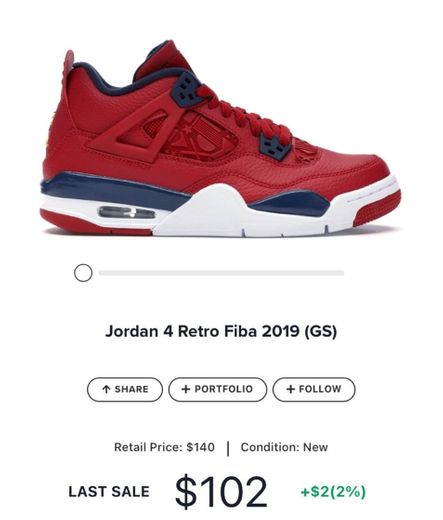 Jordan 4 Retro Fiba 2019 (GS)