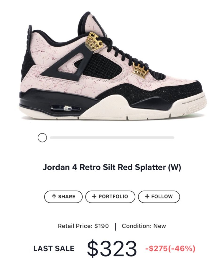 Moda Jordan Retro 4 Stilt Red