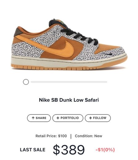 Nike SB Dunk Low Safari 
