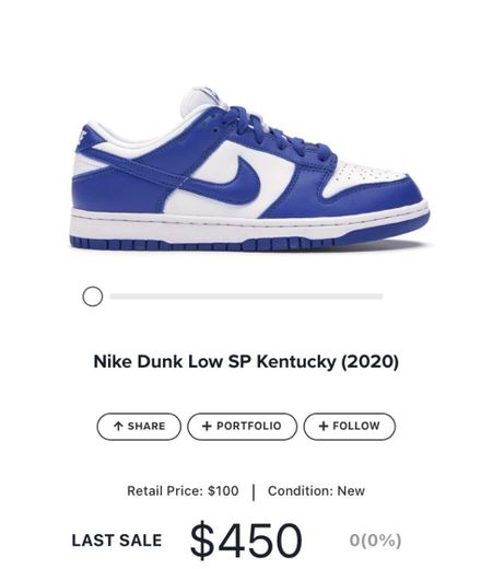 Nike Dunk Low SP Kentucky (2020) 