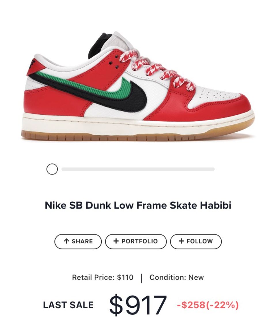 Moda Nike SB Dunk Low Frame Skate Habibi