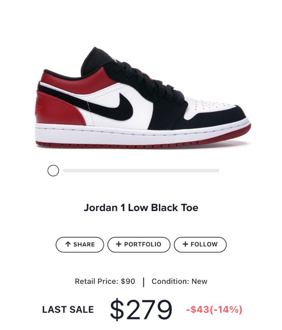 Moda Nike Jordan 1 Low Black Toe 