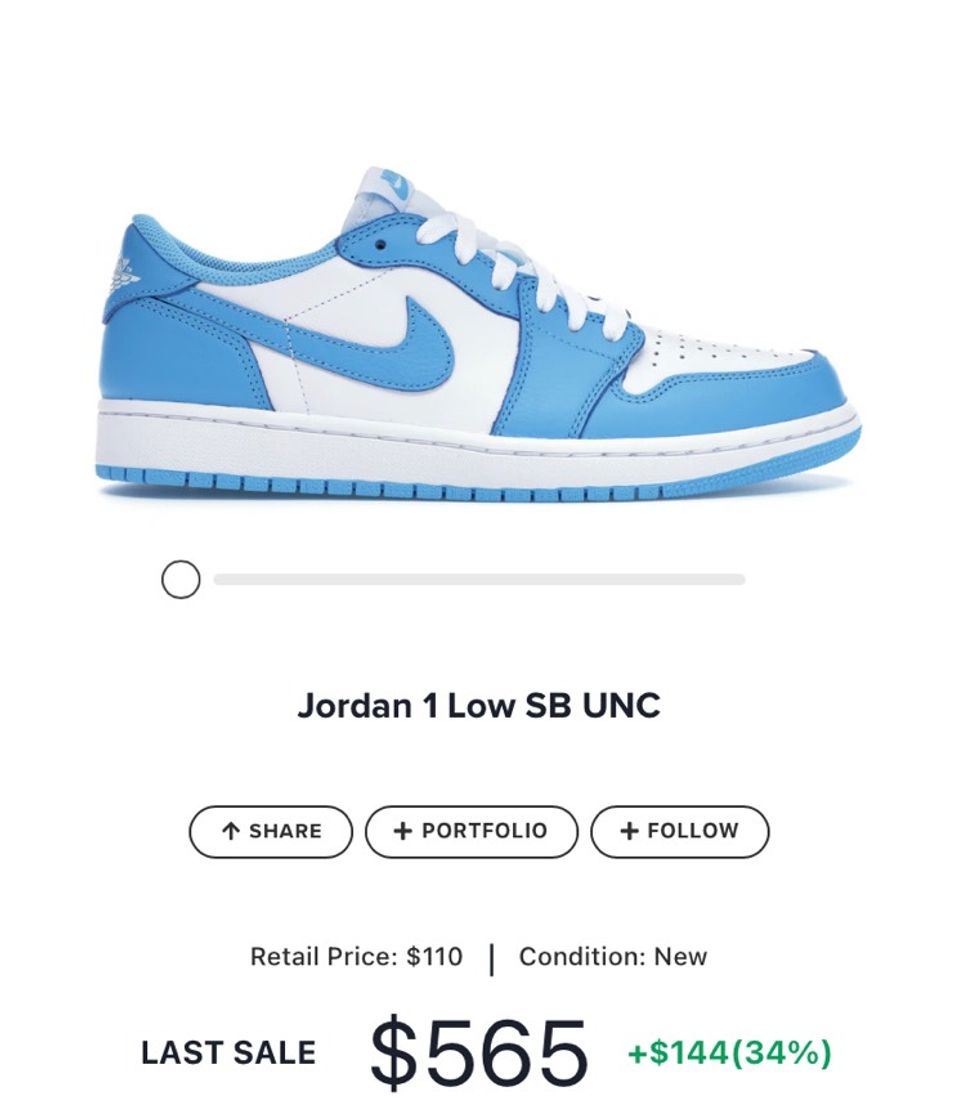 Fashion Jordan 1 Low SB UNC - CJ7891-401