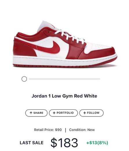 Jordan 1 Low Gym Red White
