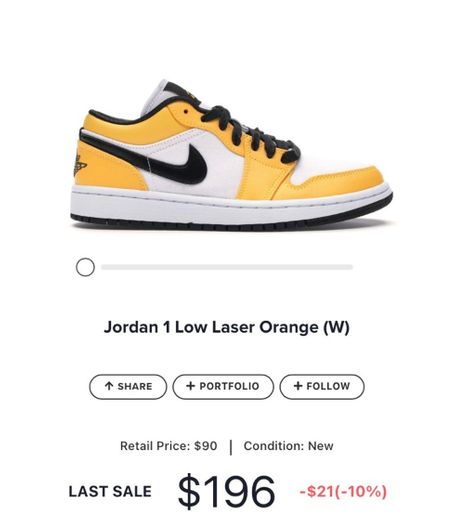 Jordan 1 Low Laser Orange (W)