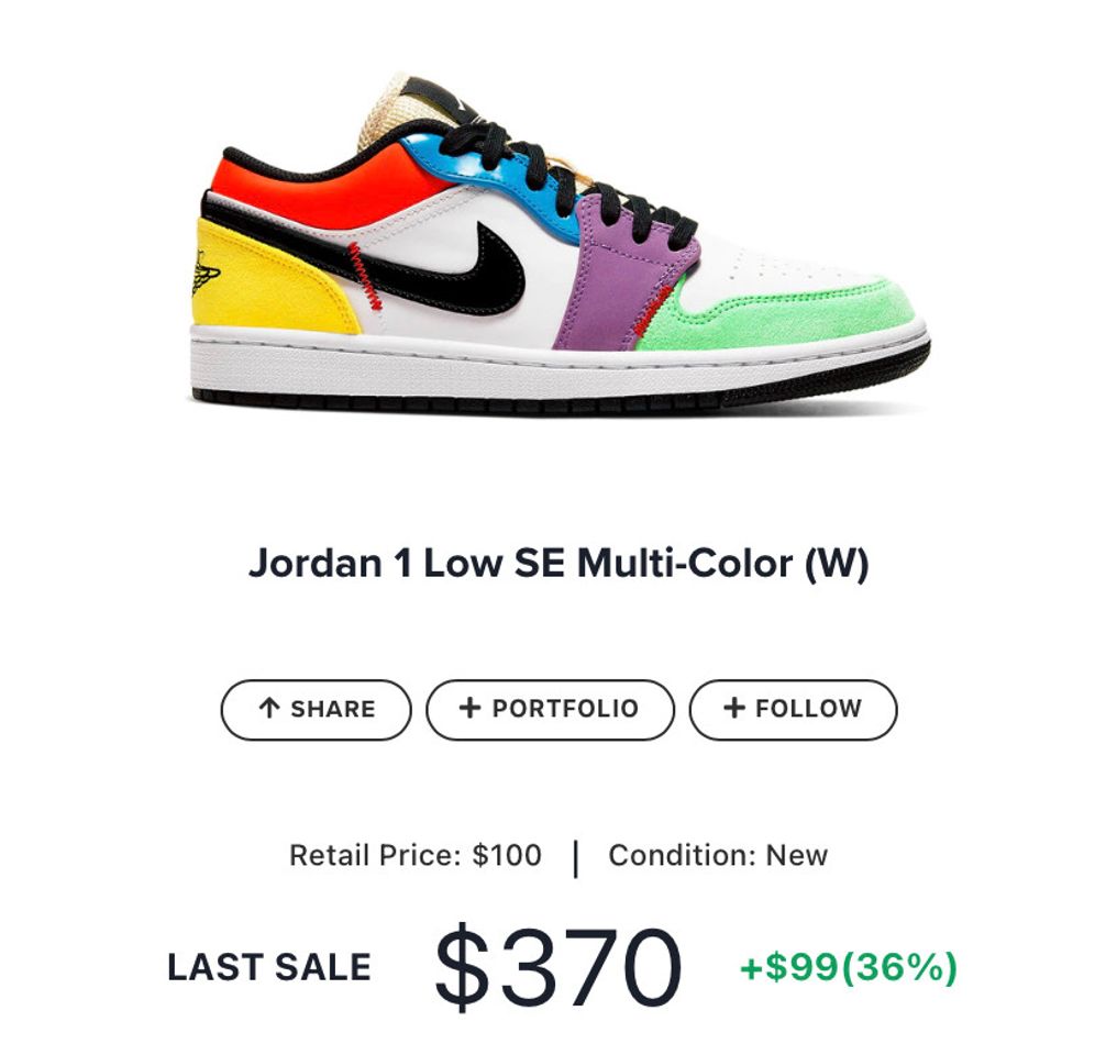 Moda Jordan 1 Low SE Multi-Color (W)