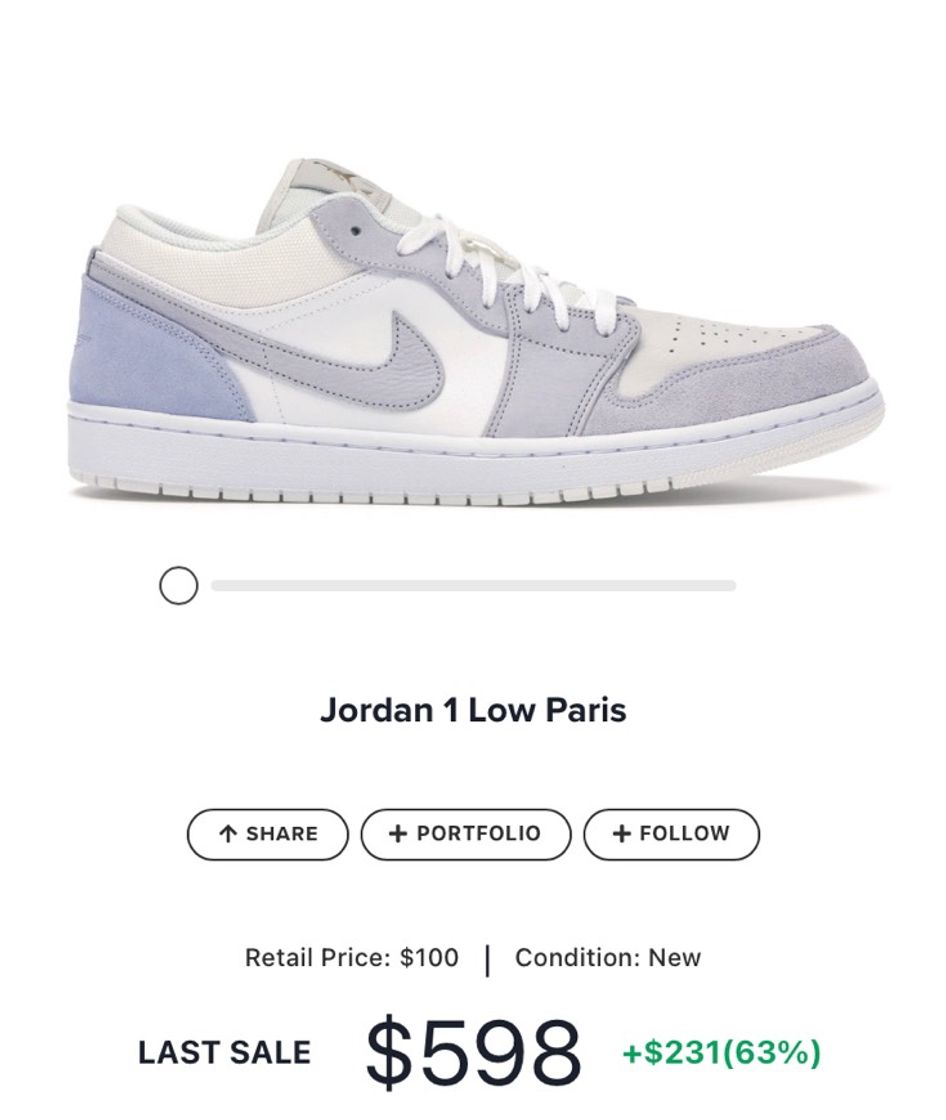 Moda Jordan 1 Low Paris - CV3043-100