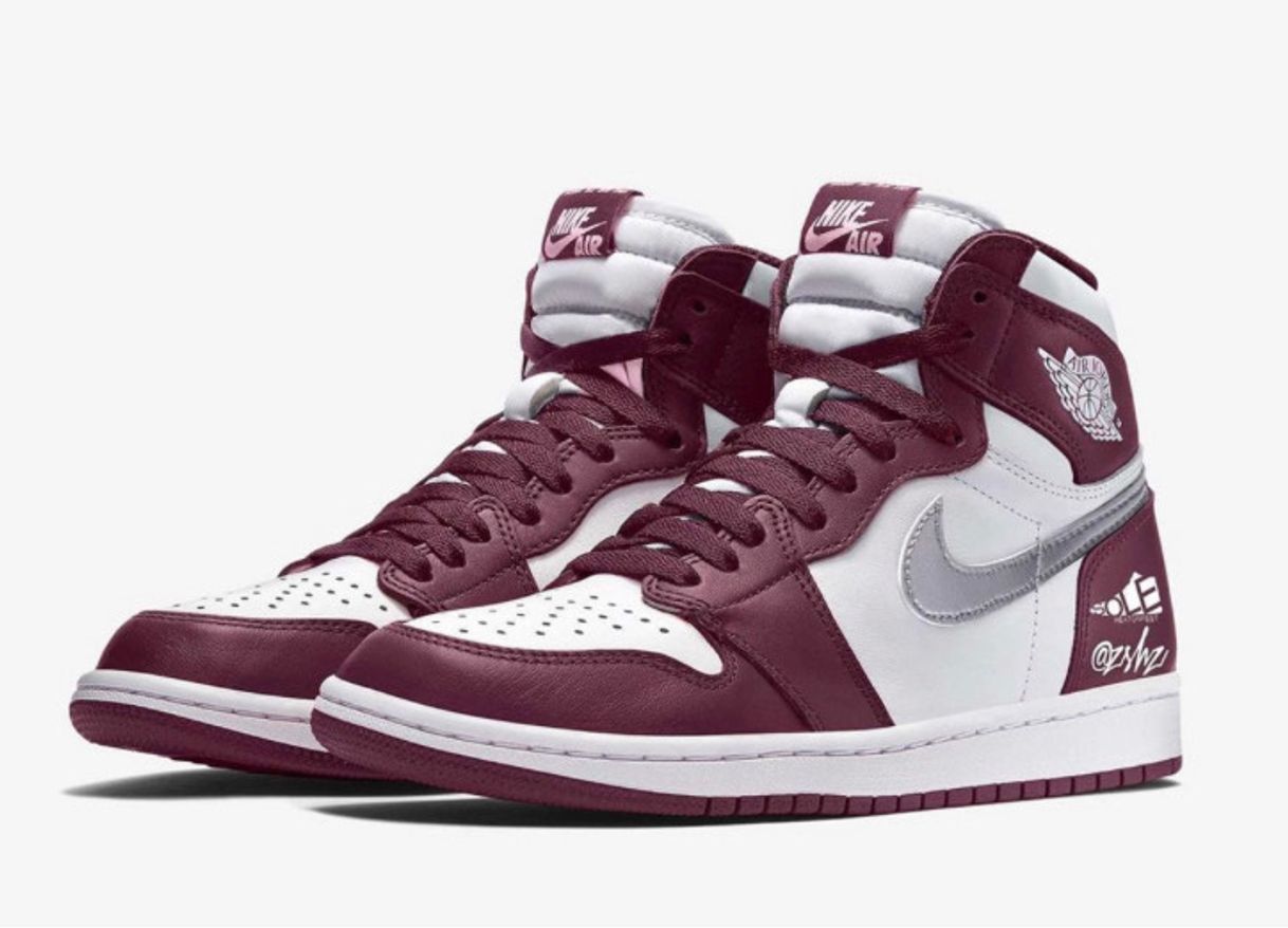 Moda Jordan 1 Bordeaux