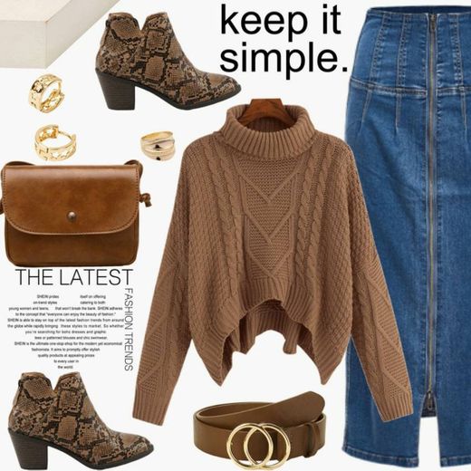 Casual chick look completo SHEIN